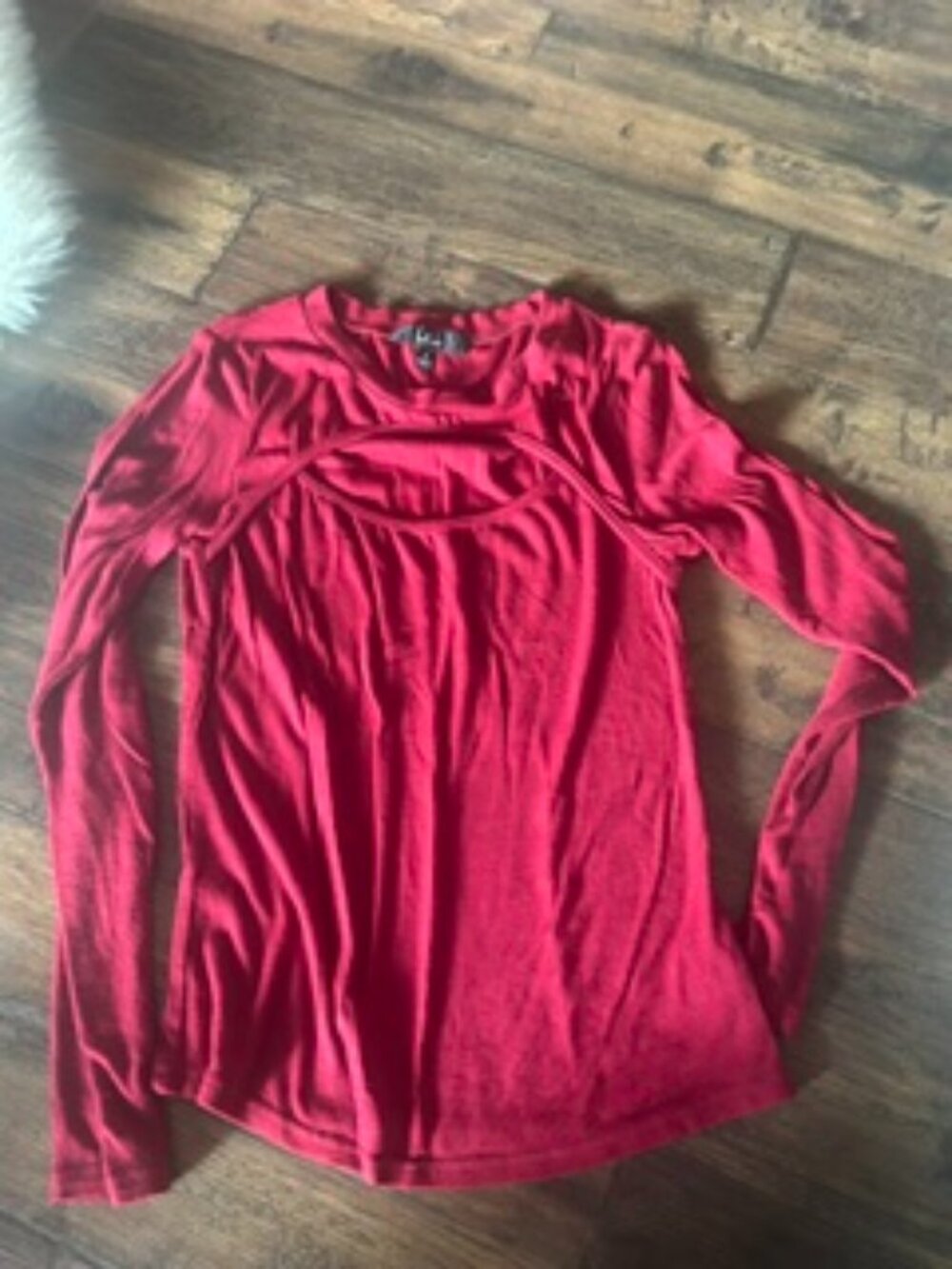 Lulus top, dark red, size medium